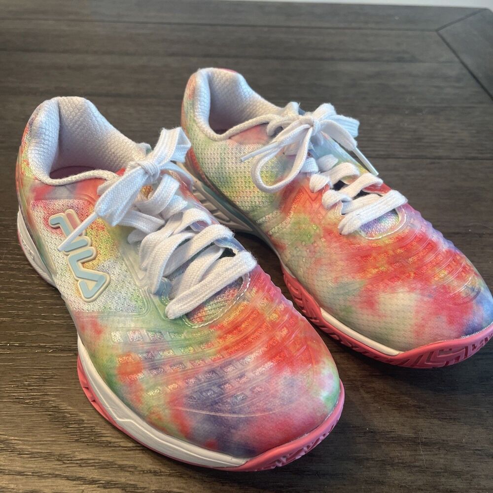 Fila Axilus Pink Tie Dye Energized Tennis Women's Athletic Shoes Size 7
